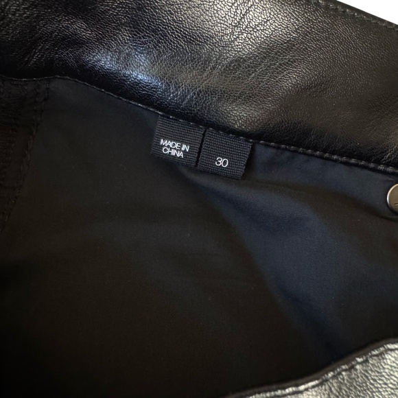 $328 New VERONICA BEARD Debbie Skinny Vegan Leather Pants Sz 26, 27, 30 Black - Picture 10 of 10